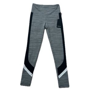 Lanston Sport Gray and Black Leggings